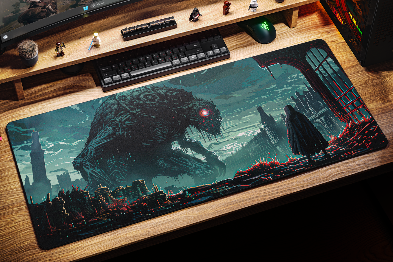 Коврик для мыши DigitalRazor Elden Ring pixel Green 90x40см, фото №3