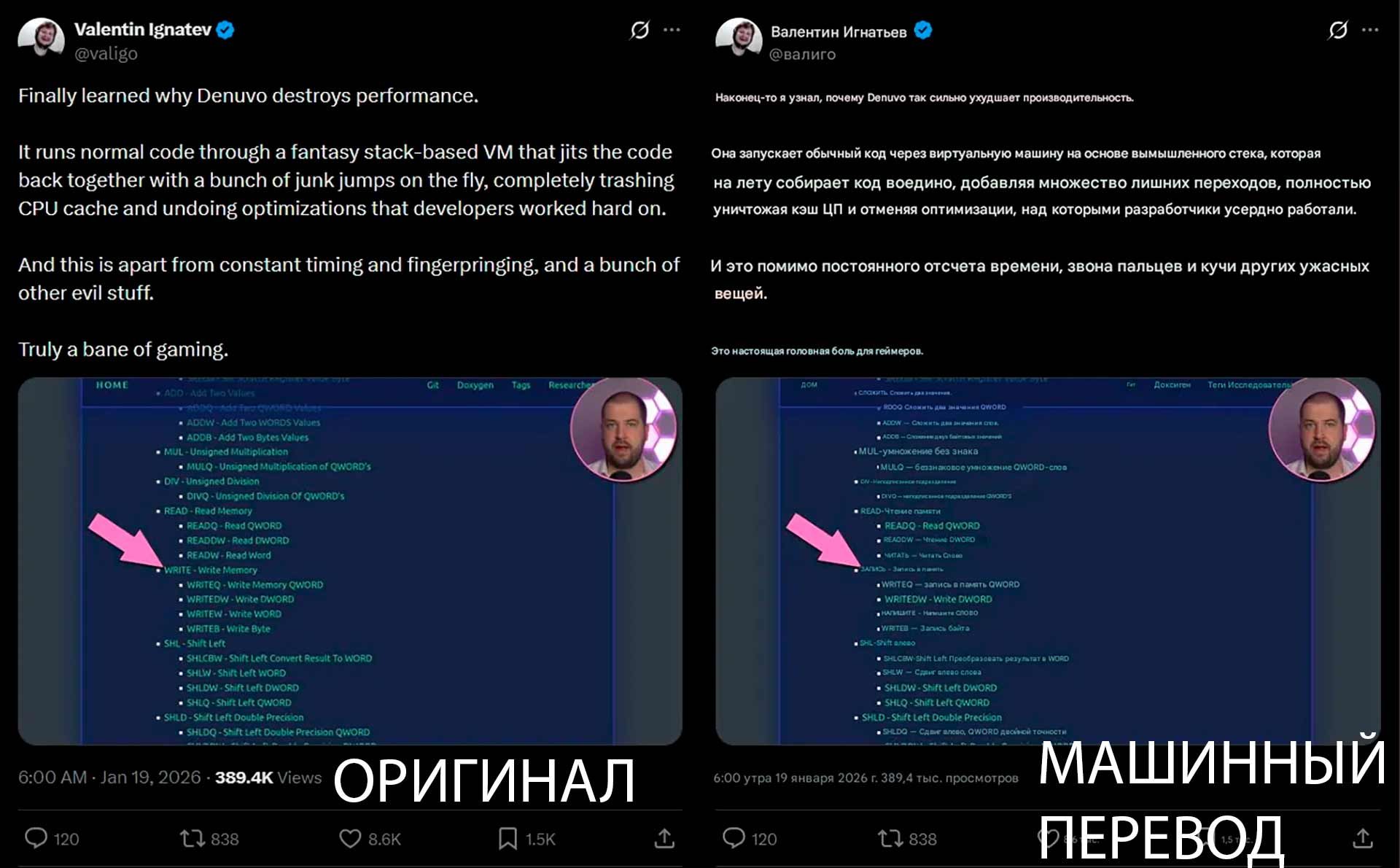 Denuvo снижает FPS