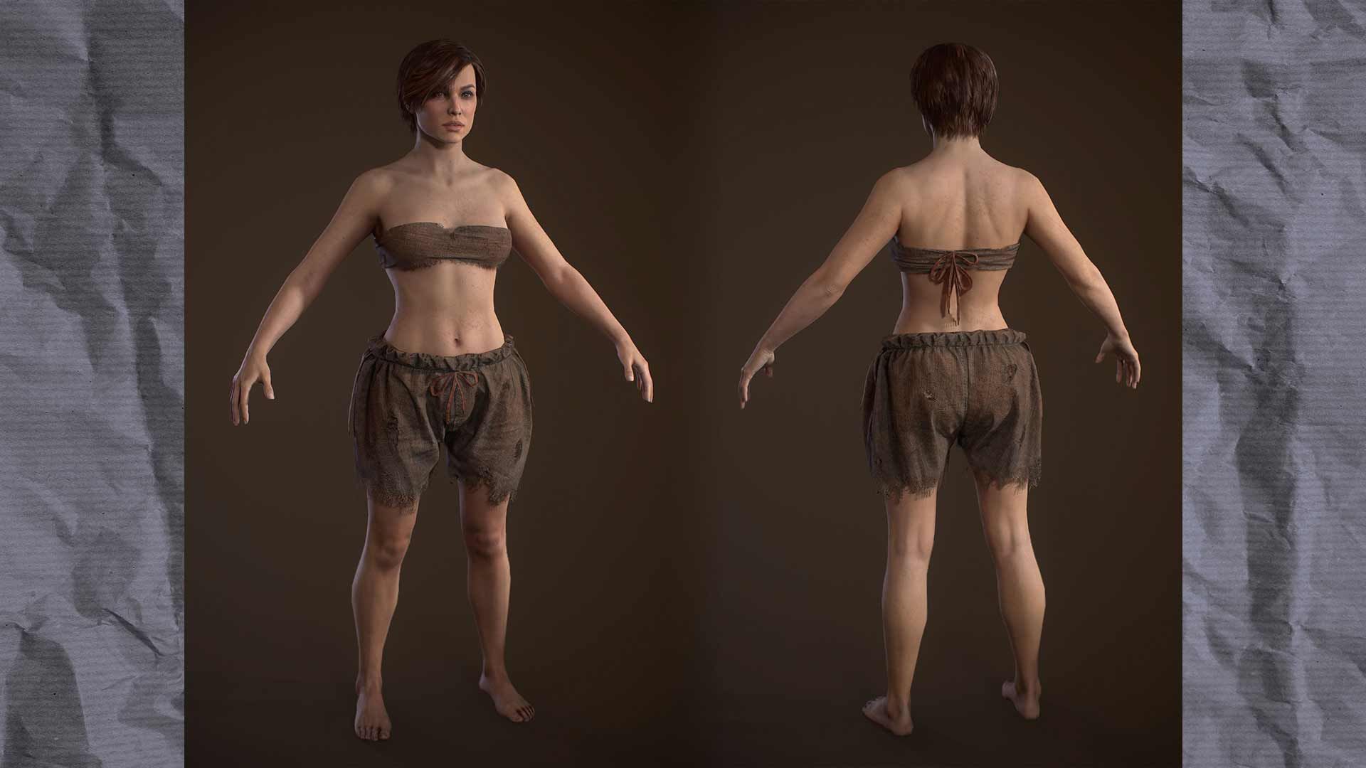 Исходная модель Мусорщицы