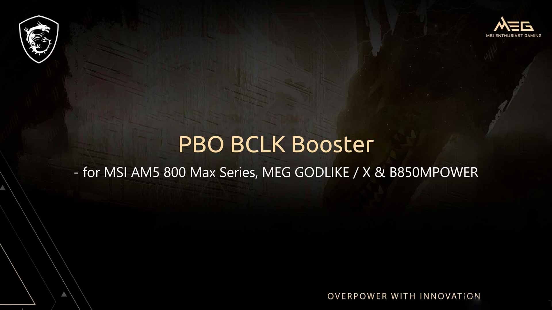 MSI PBO BCLK Booster