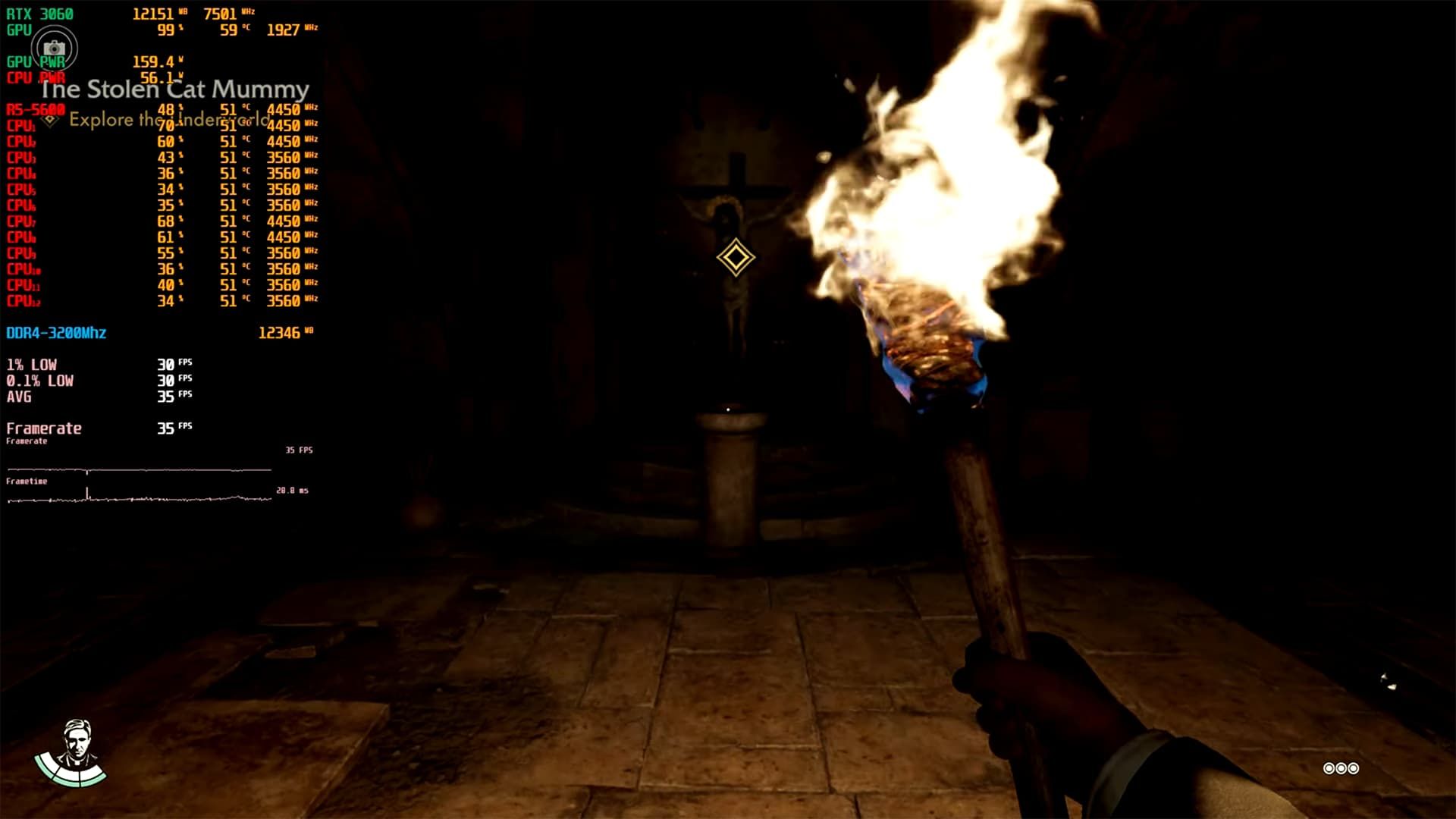 RTX 3060 benchmark Indiada Jones and the Great Circle