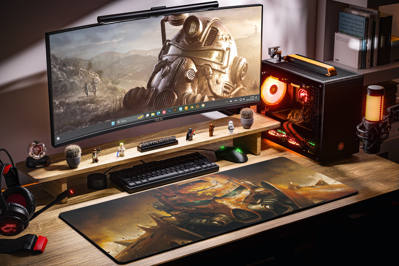 Коврик для мыши DigitalRazor Fallout Red 90x40см, фото №4