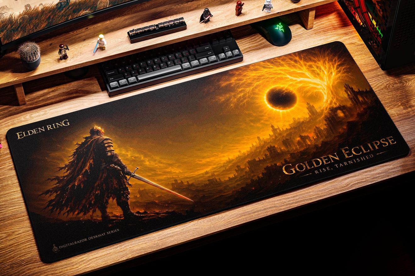 Коврик для мыши DigitalRazor DigitalRazor Elden Ring Golden Eclipse 90х40см, фото №3