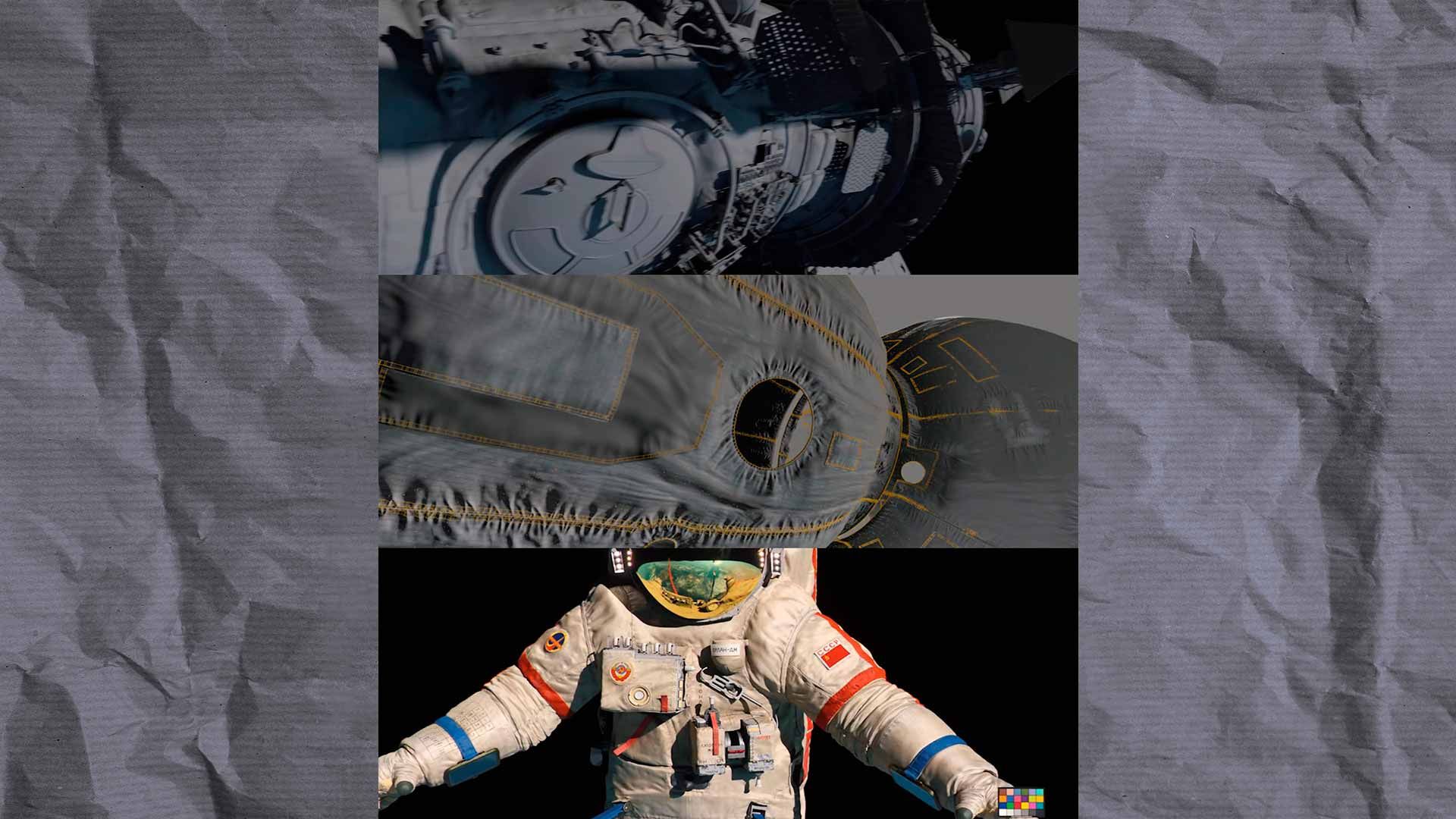 Примеры отсканированных материалов для фильма «Салют-7»