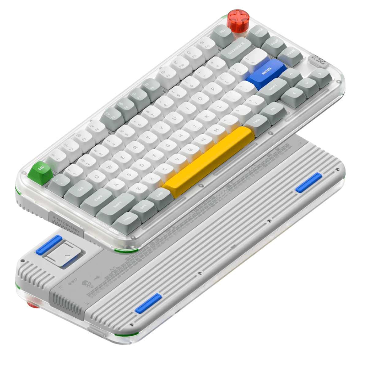 Клавиатура DigitalRazor Nuphy Kick75 High Profile Silver Max Switch, фото №3