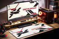 Коврик для мыши DigitalRazor Branded White Red 90x40см, фото №4