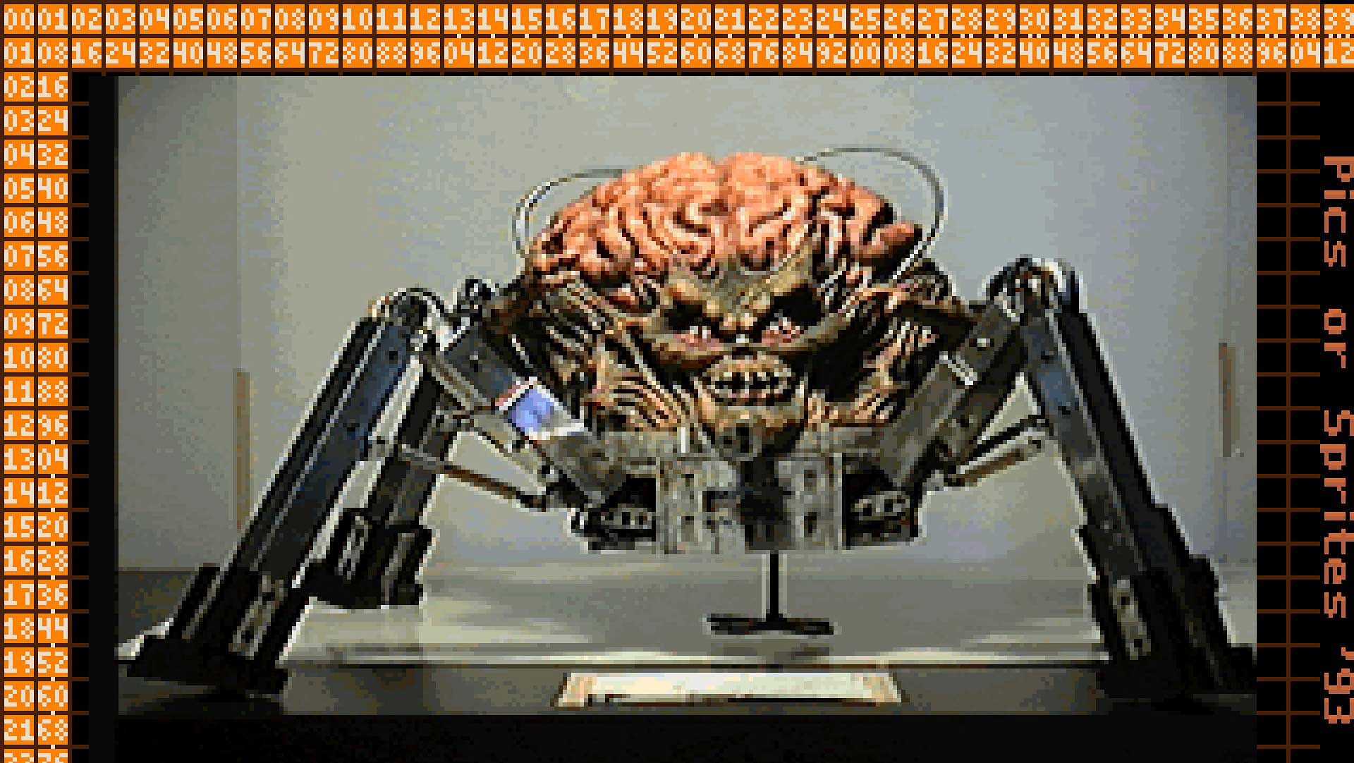 Фото модели демона-паука из игры Doom