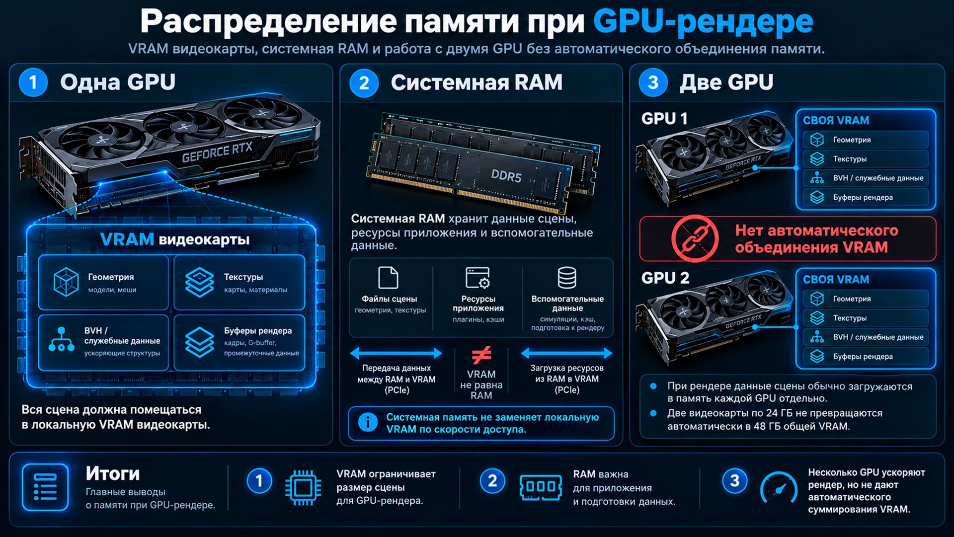 хема распределения памяти при GPU-рендере
