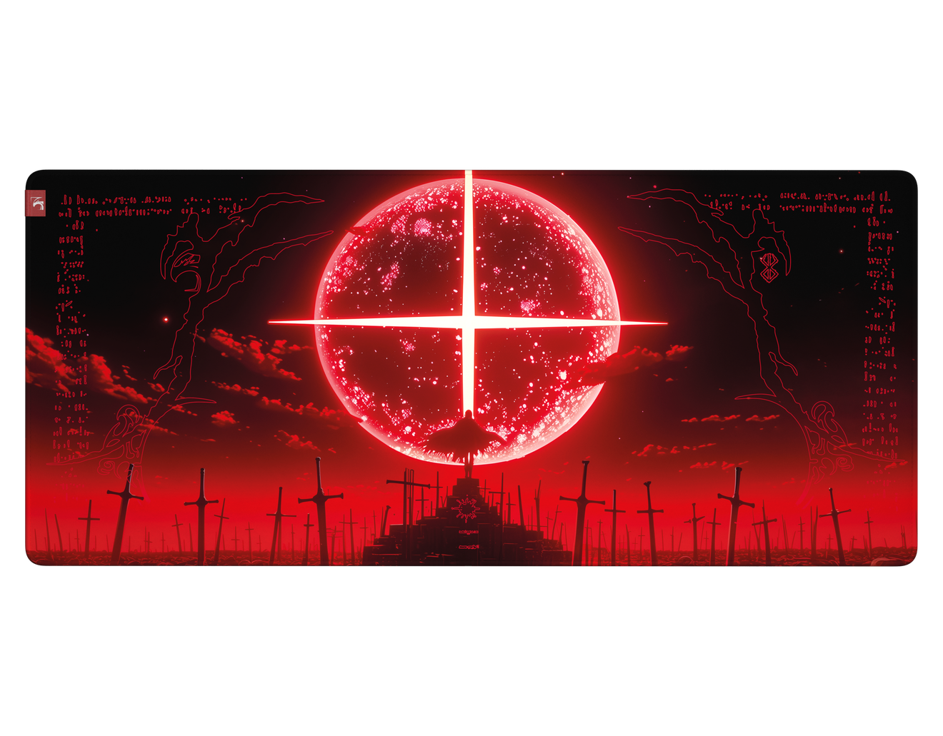 Коврик для мыши DigitalRazor Berserk Red Moon 90x40см, фото №5