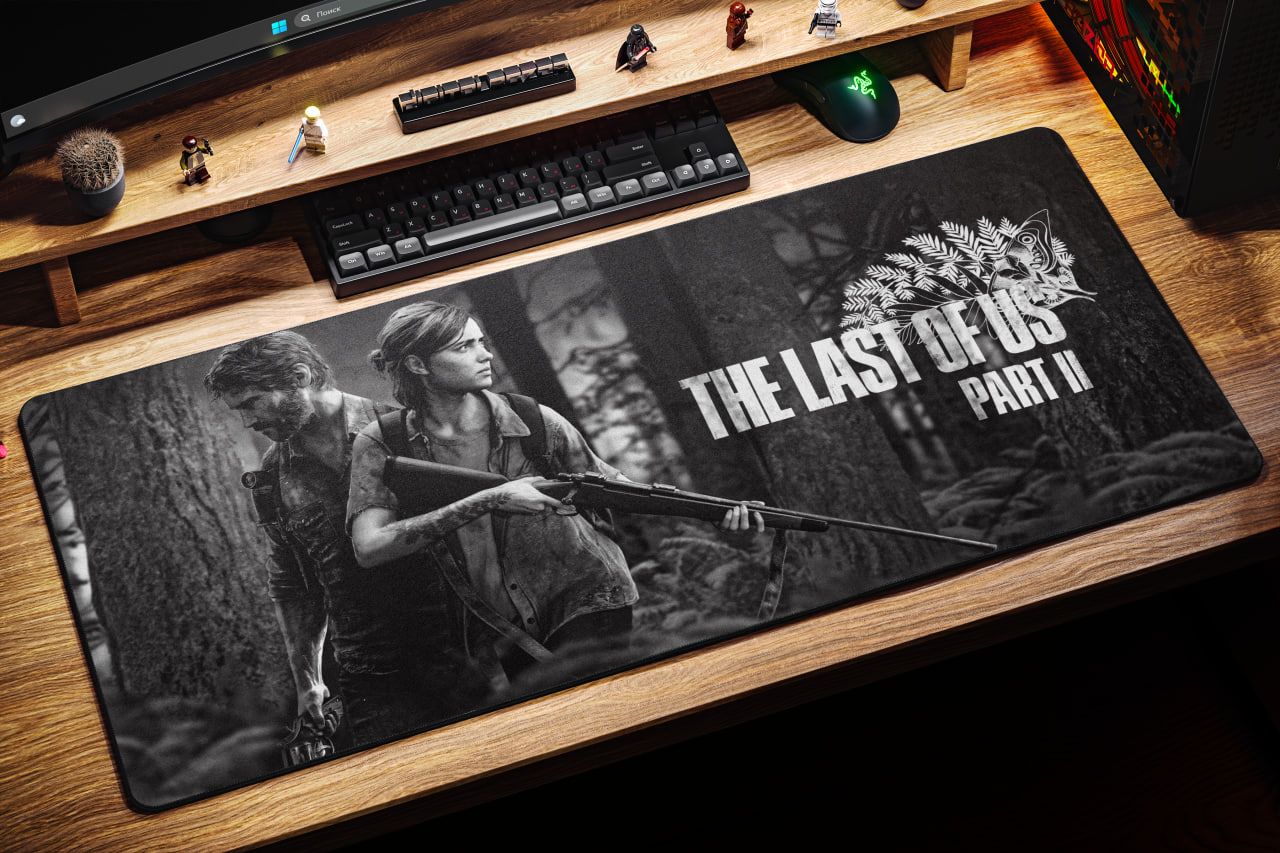 Коврик для мыши DigitalRazor The Last of Us part 2 Joel and Ellie Woods 90x40 см, фото №6