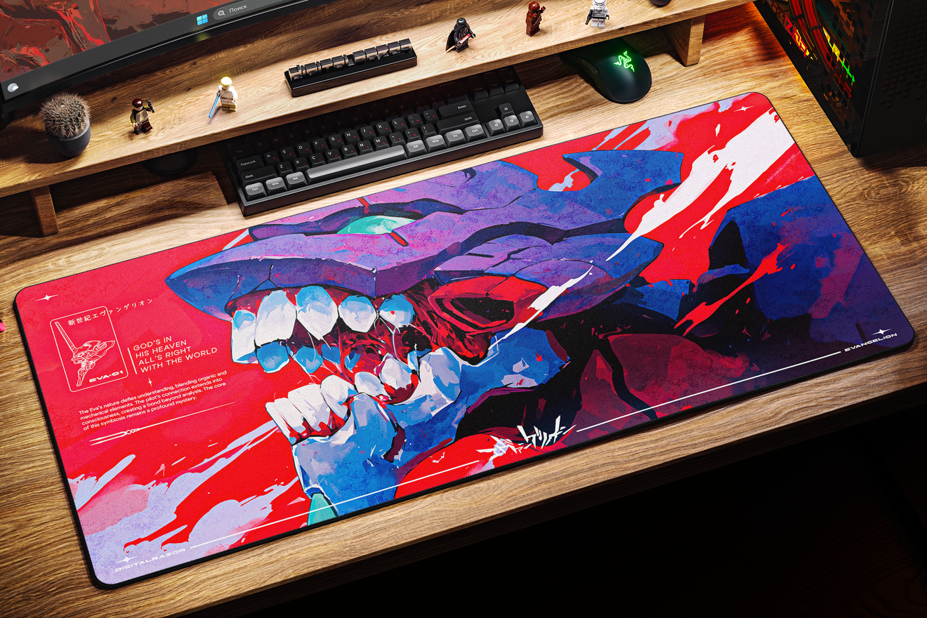 Коврик для мыши DigitalRazor Evangelion 01 90x40см, фото №3