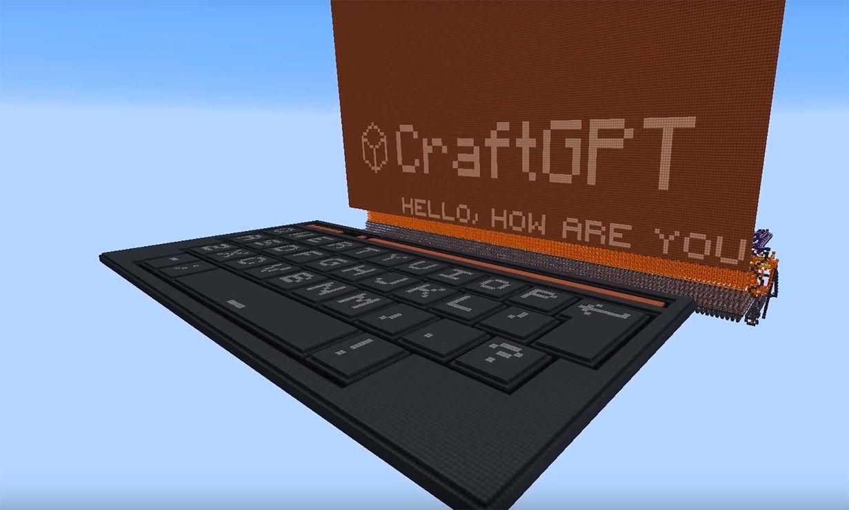 CraftGPT: блогер собрал и запустил нейросеть прямо в игре Minecraft