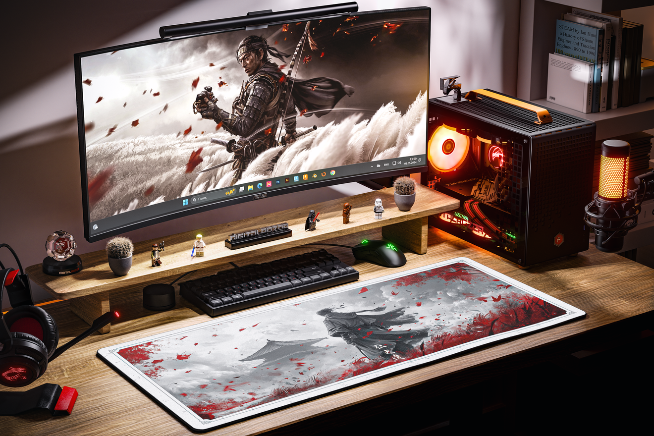 Коврик для мыши DigitalRazor Ghost of Tsushima 90x40см, фото №4