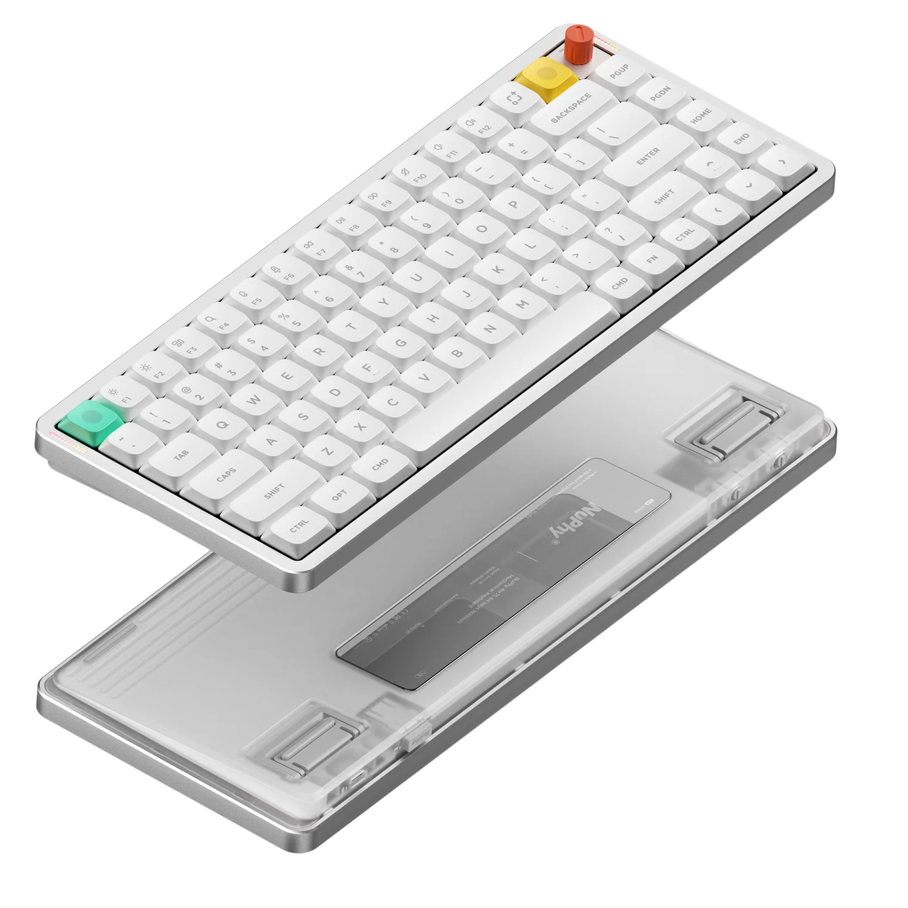 Клавиатура DigitalRazor Nuphy AIR75v3 Nova White Brown Nano Switch, фото №4