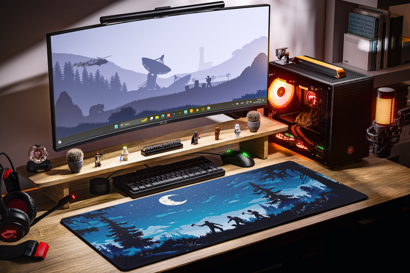 Коврик для мыши DigitalRazor RUST BLUE 80x30см, фото №4