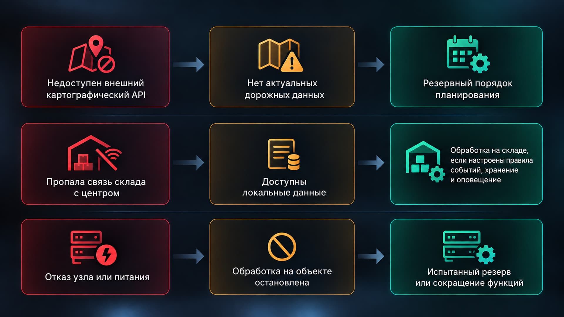 Обработка сбоев