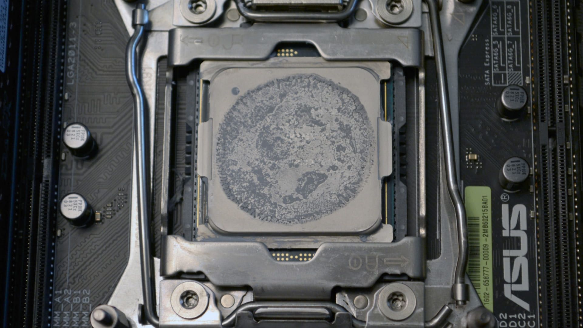 Высохшая термопаста