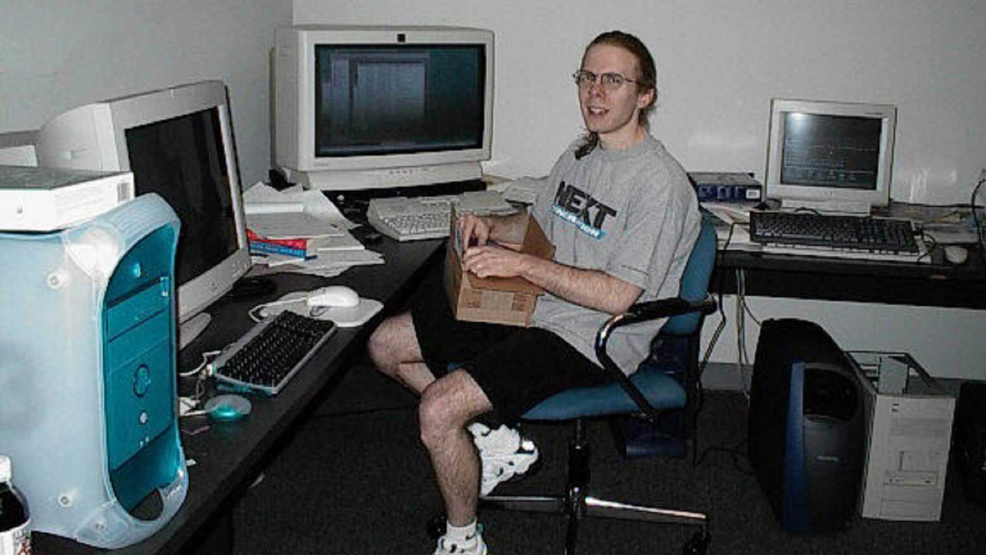 Джон Кармак на рабочем месте