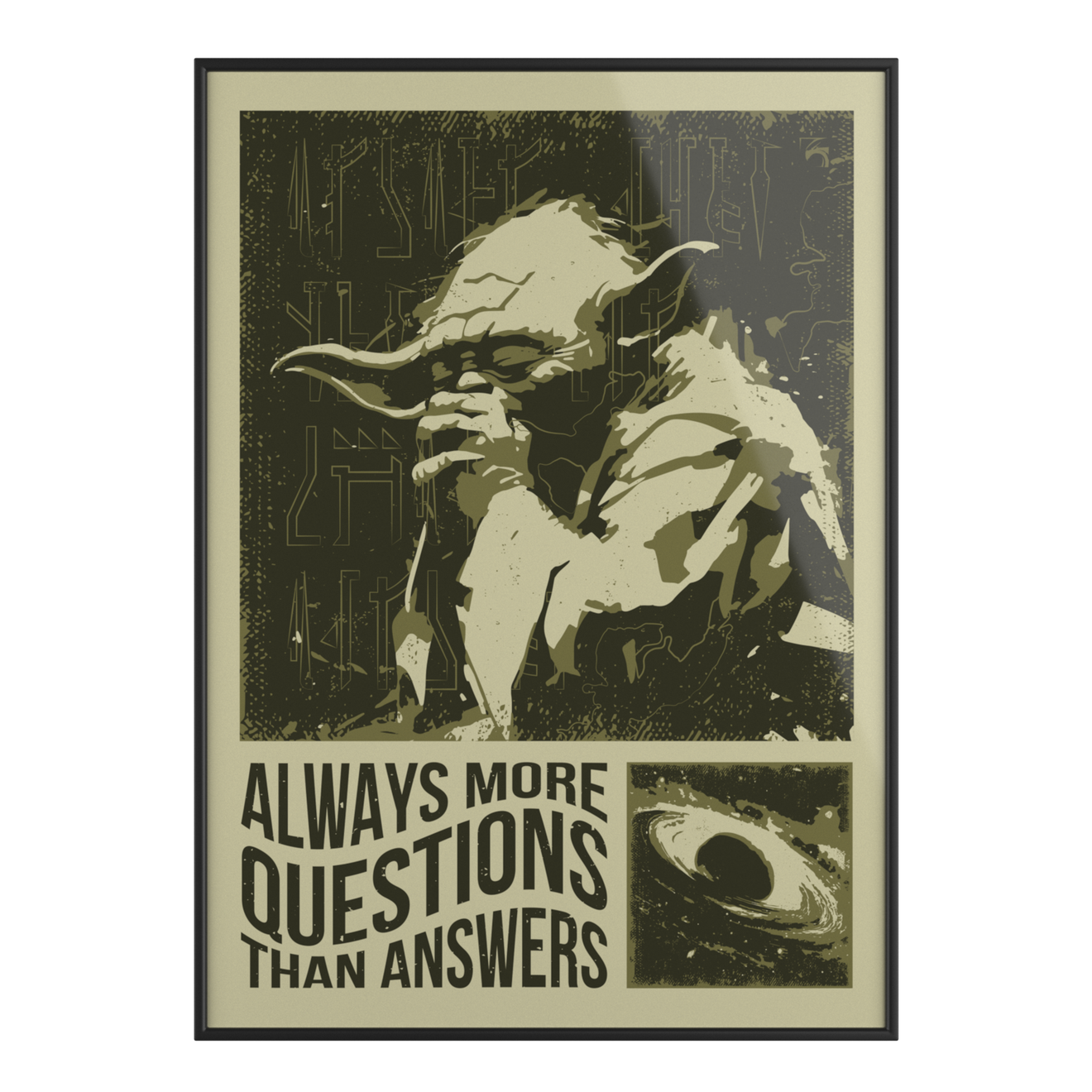 Постер DigitalRazor Yoda Meditation, фото №1