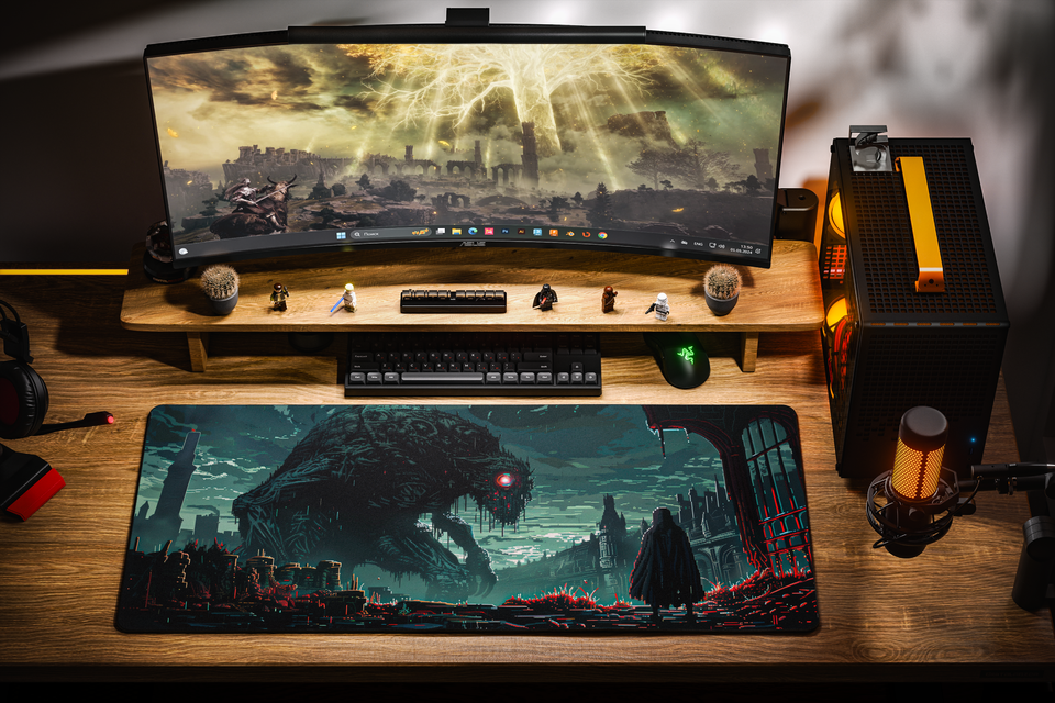 Elden Ring pixel Green 90x40см