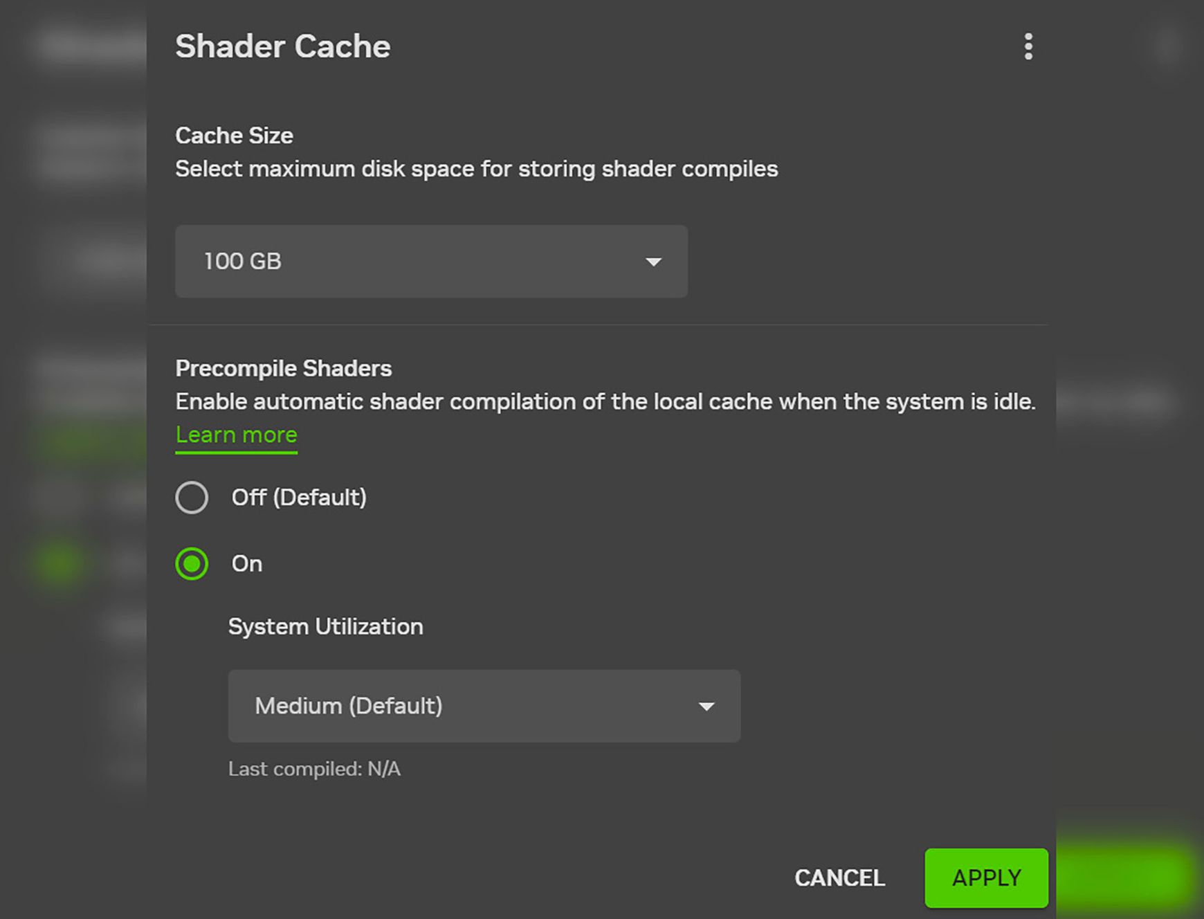 Auto Shader Compilation