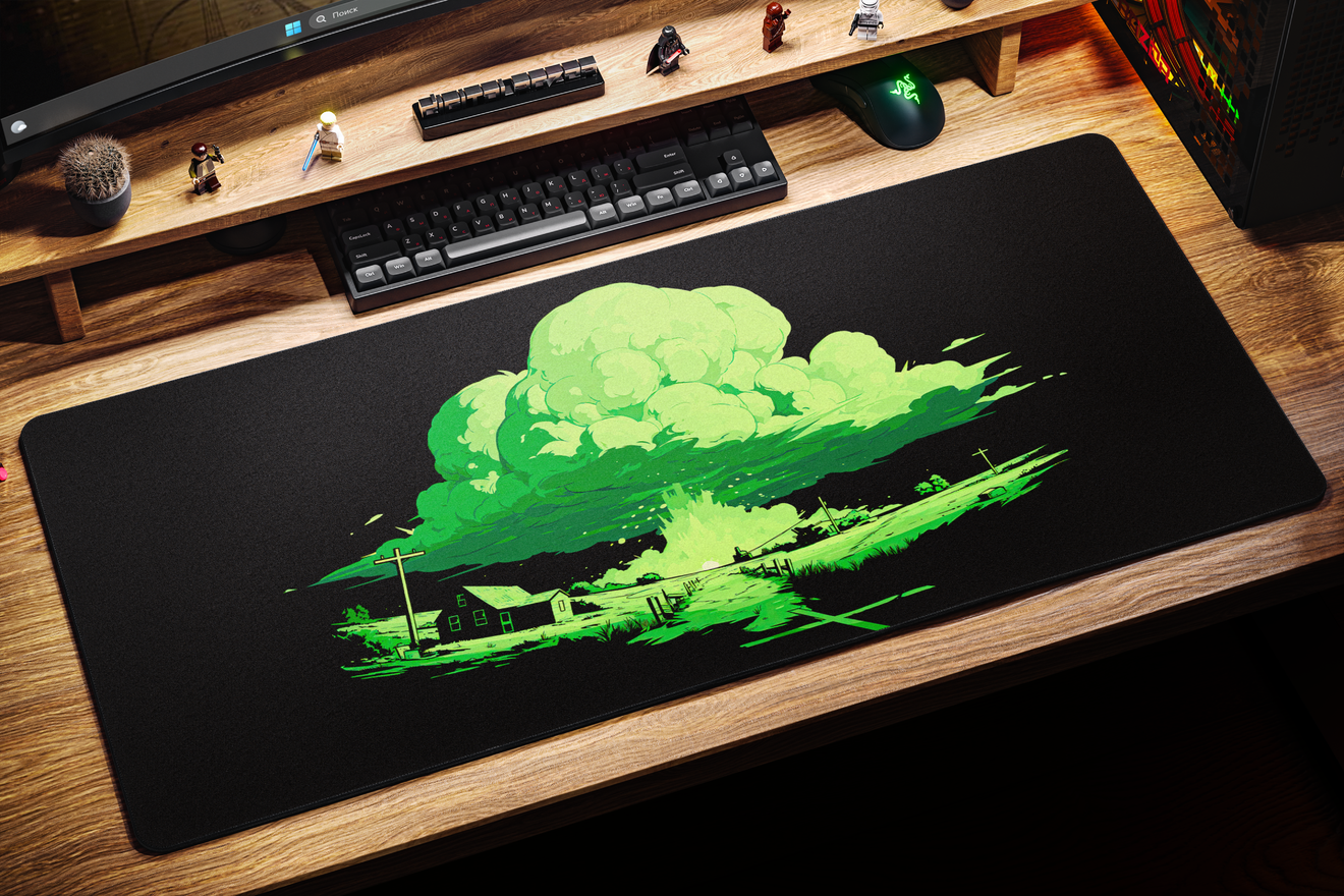 Коврик для мыши DigitalRazor Fallout Green 90x40см, фото №3