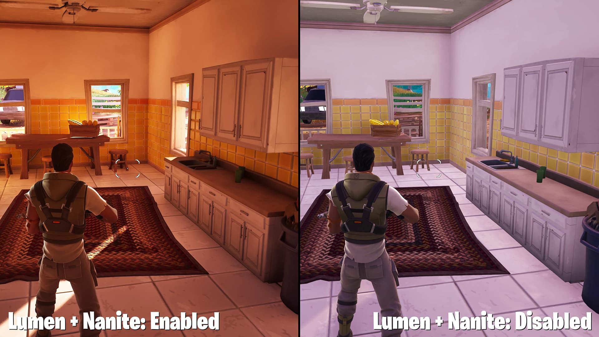 Fortnite сравнение графики