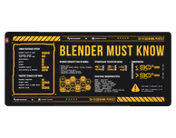 Коврик для мыши DigitalRazor DigitalRazor X Smirnov School Blender Must Know 90х40см, фото №5