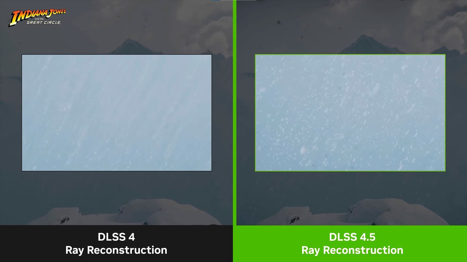 DLSS 4.5 Ray Reconstruction vs DLSS 4 Ray Reconstruction в Indiana Jones