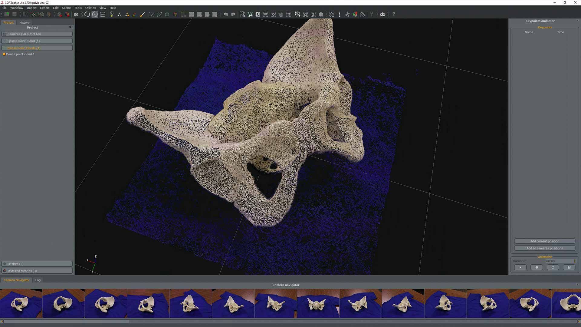 Рабочее окно 3DF Zephyr