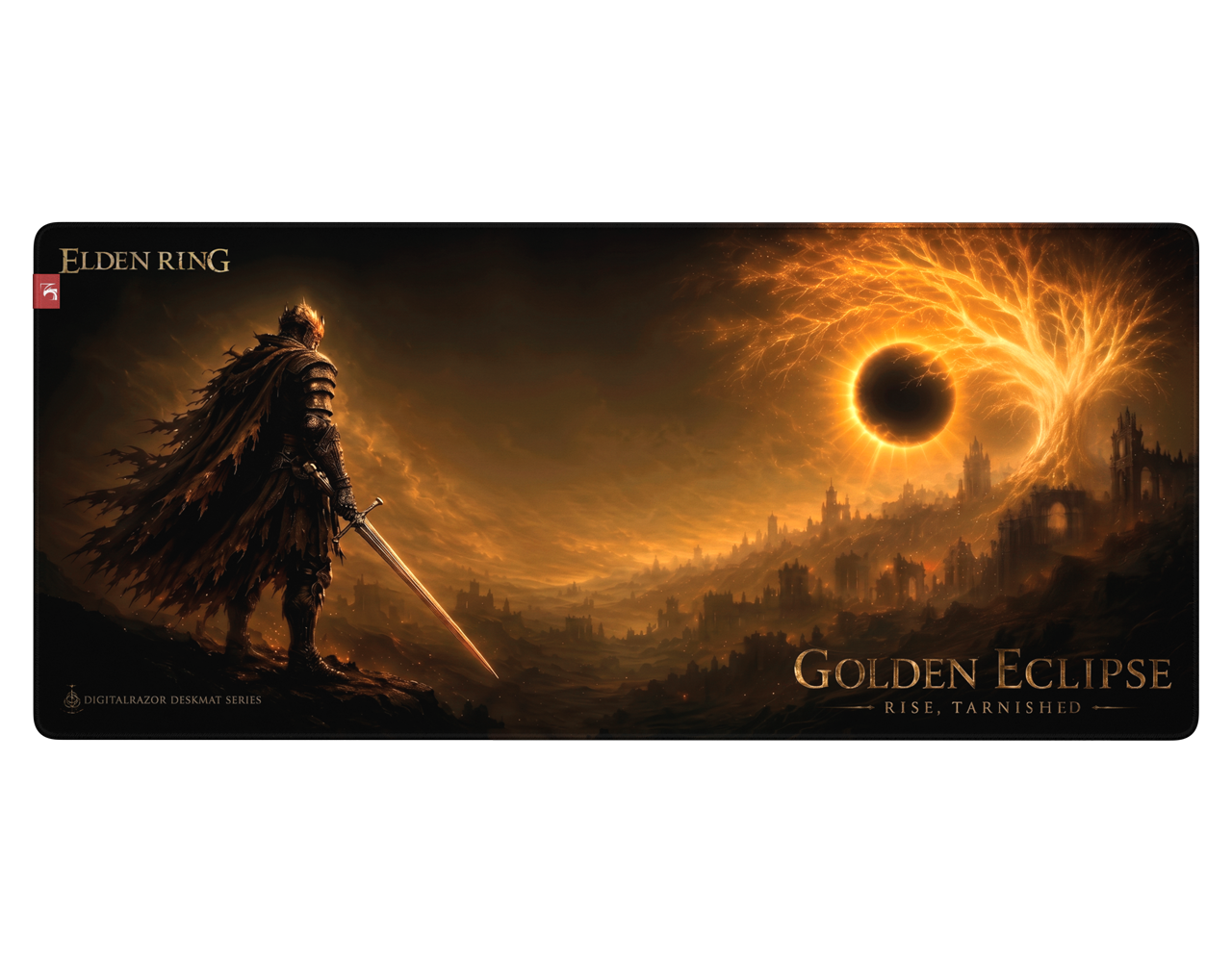 Коврик для мыши DigitalRazor DigitalRazor Elden Ring Golden Eclipse 90х40см, фото №5
