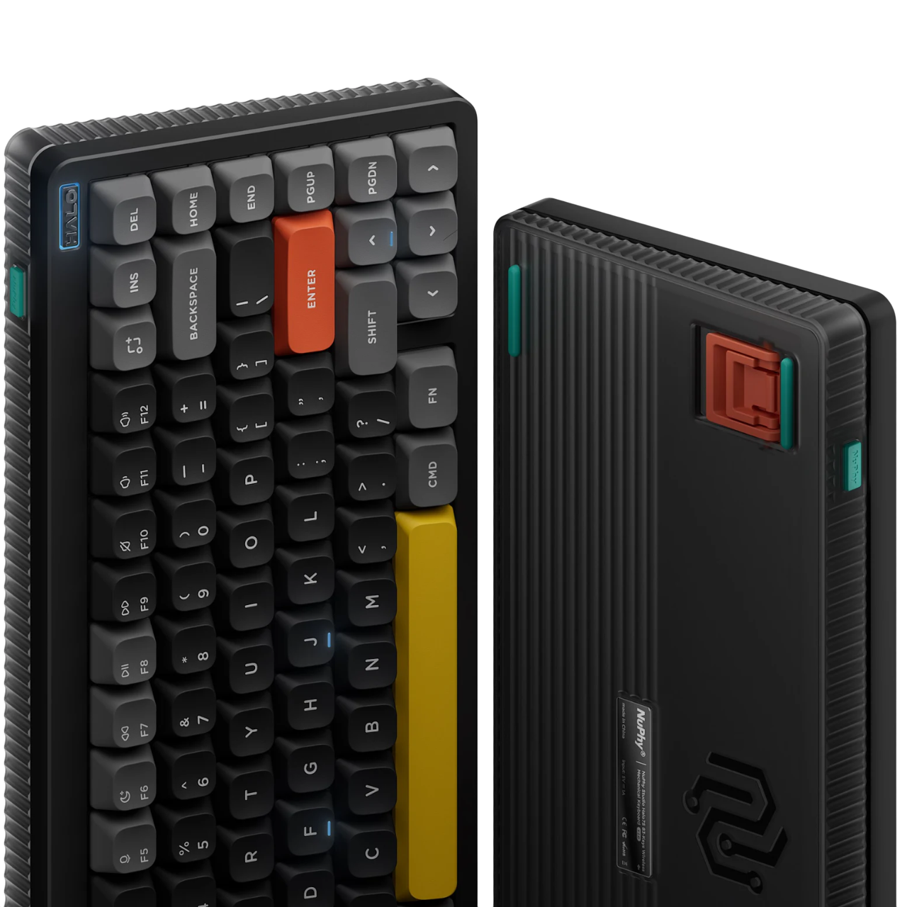 Клавиатура DigitalRazor Nuphy Halo75v2 Obsidian Black Lemon RU, фото №3