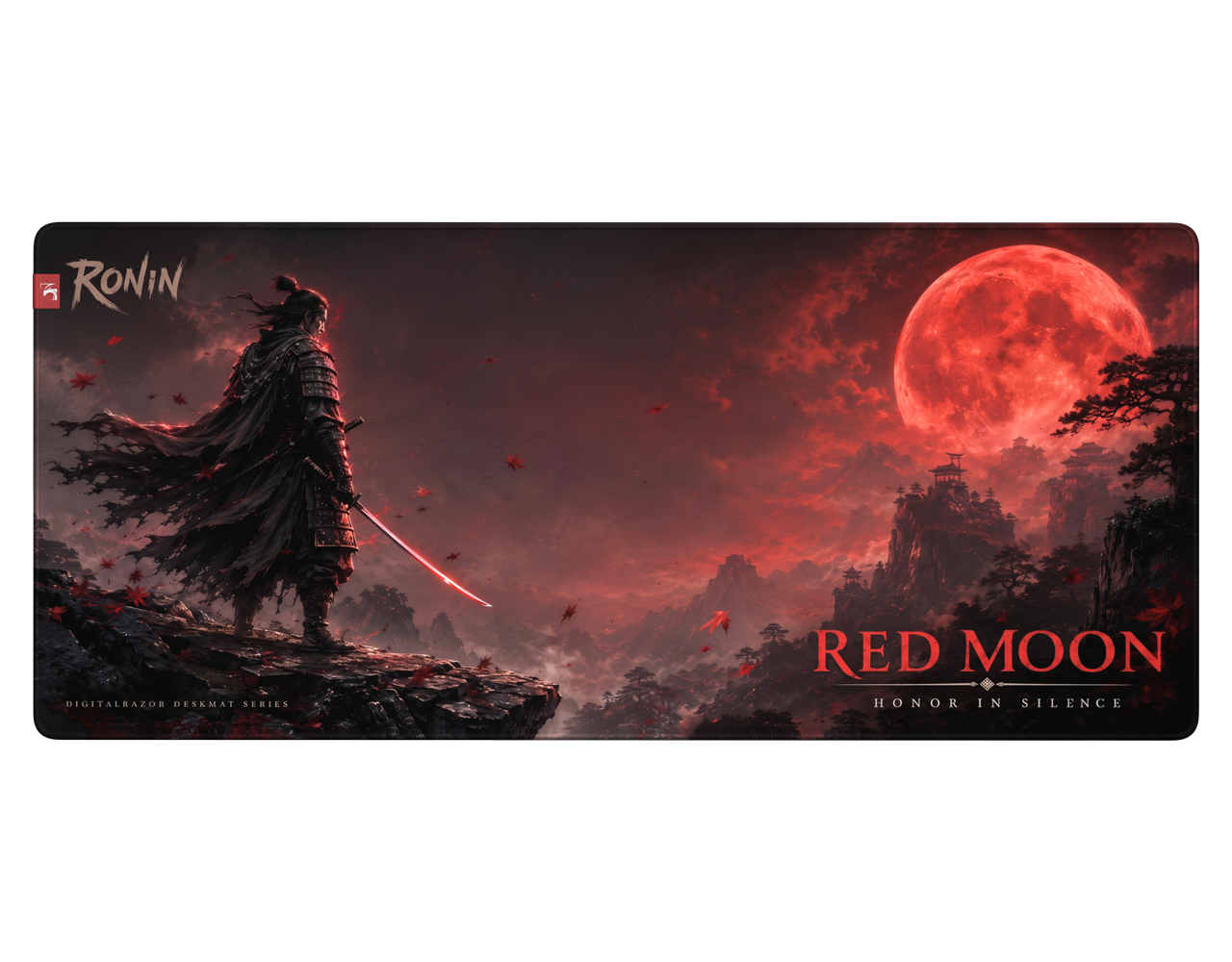 Коврик для мыши DigitalRazor DigitalRazor Ronin Red Moon 90х40см, фото №5