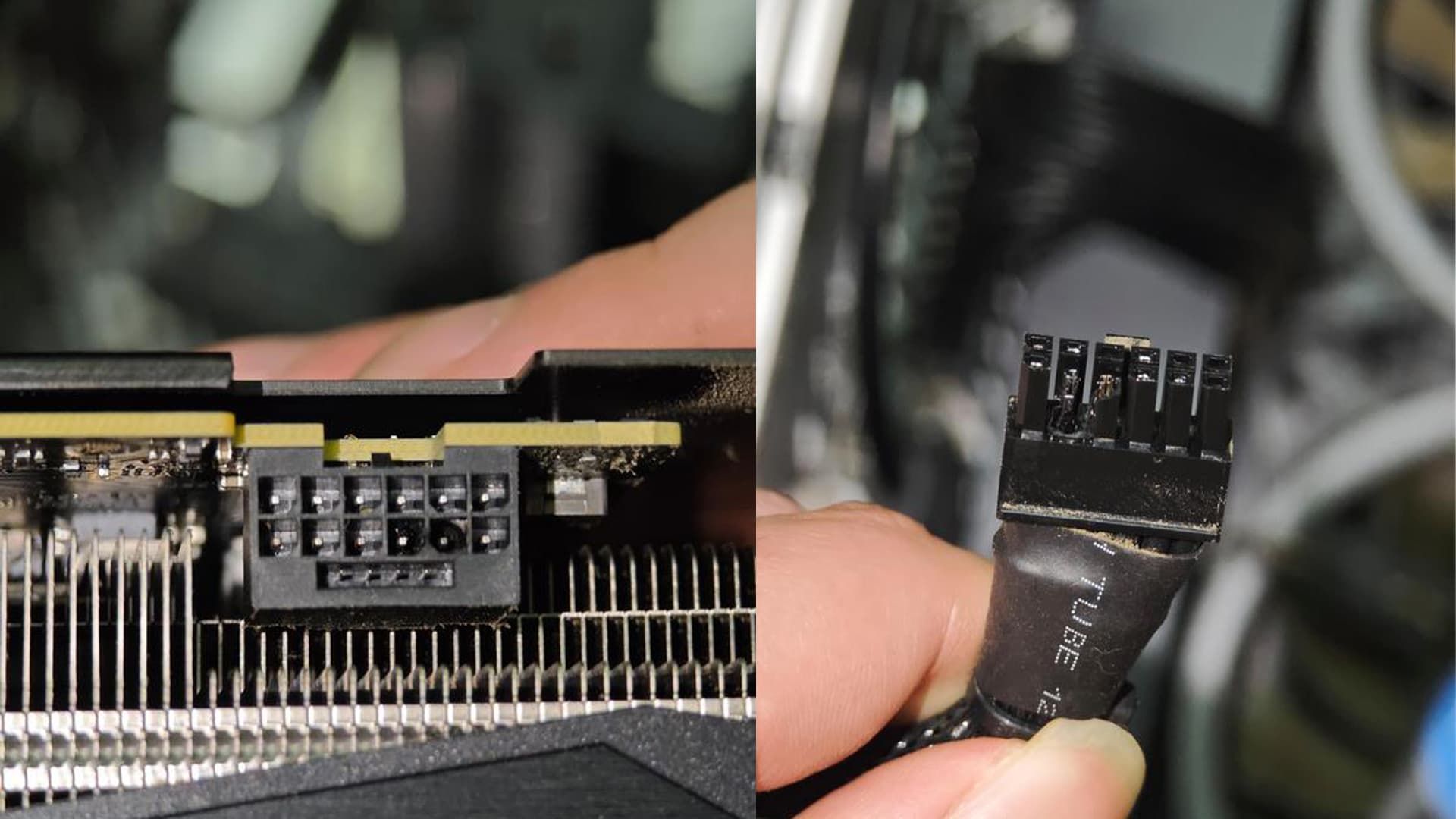 оплавленный 12VHPWR