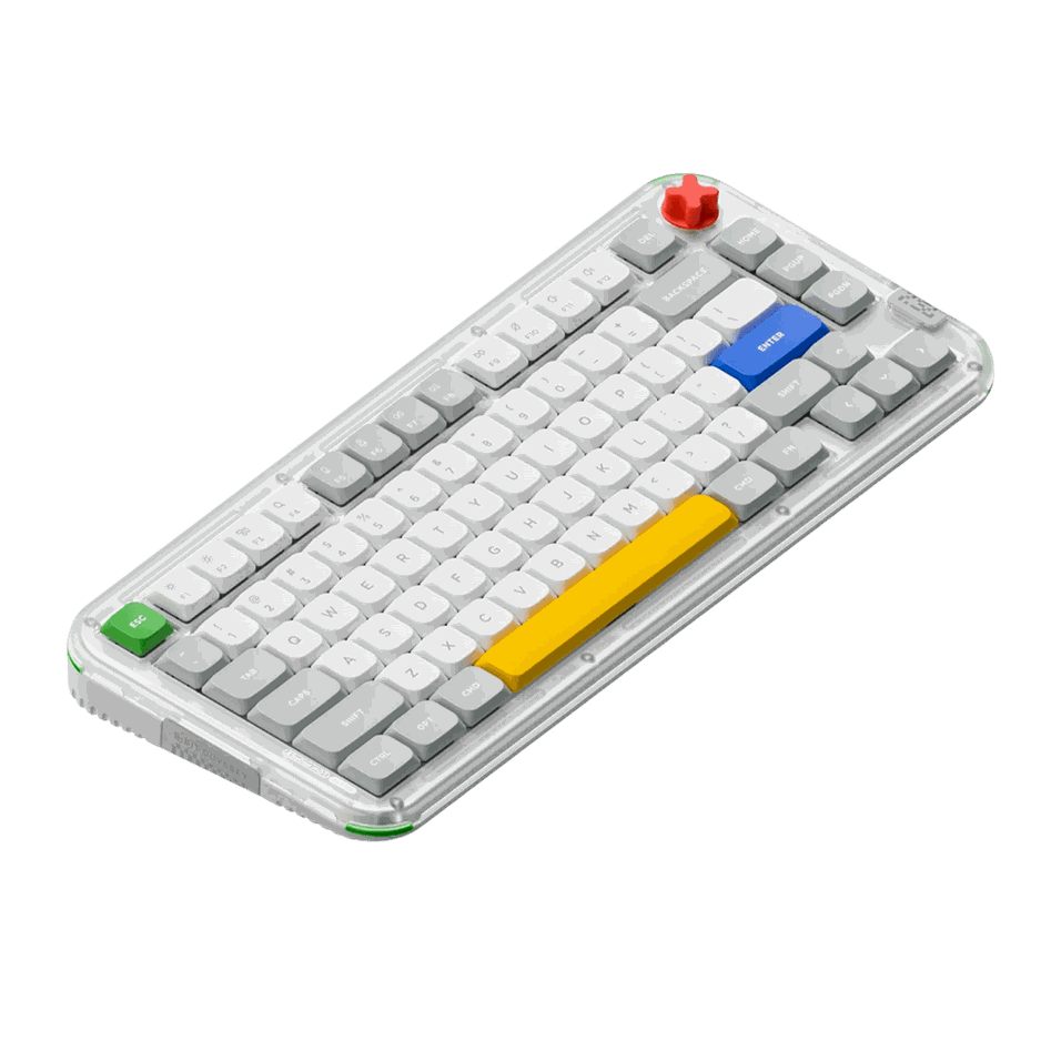 Nuphy Kick75 Low Profile Silver Nano Switch