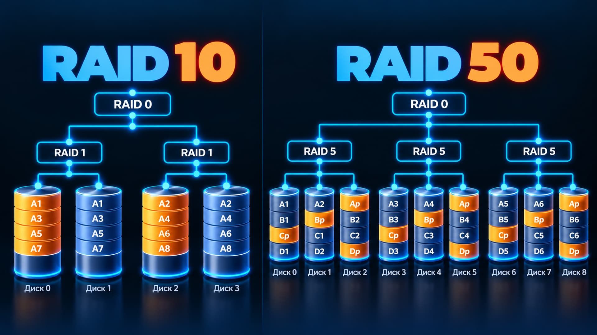 RAID 10 vs RAID 50