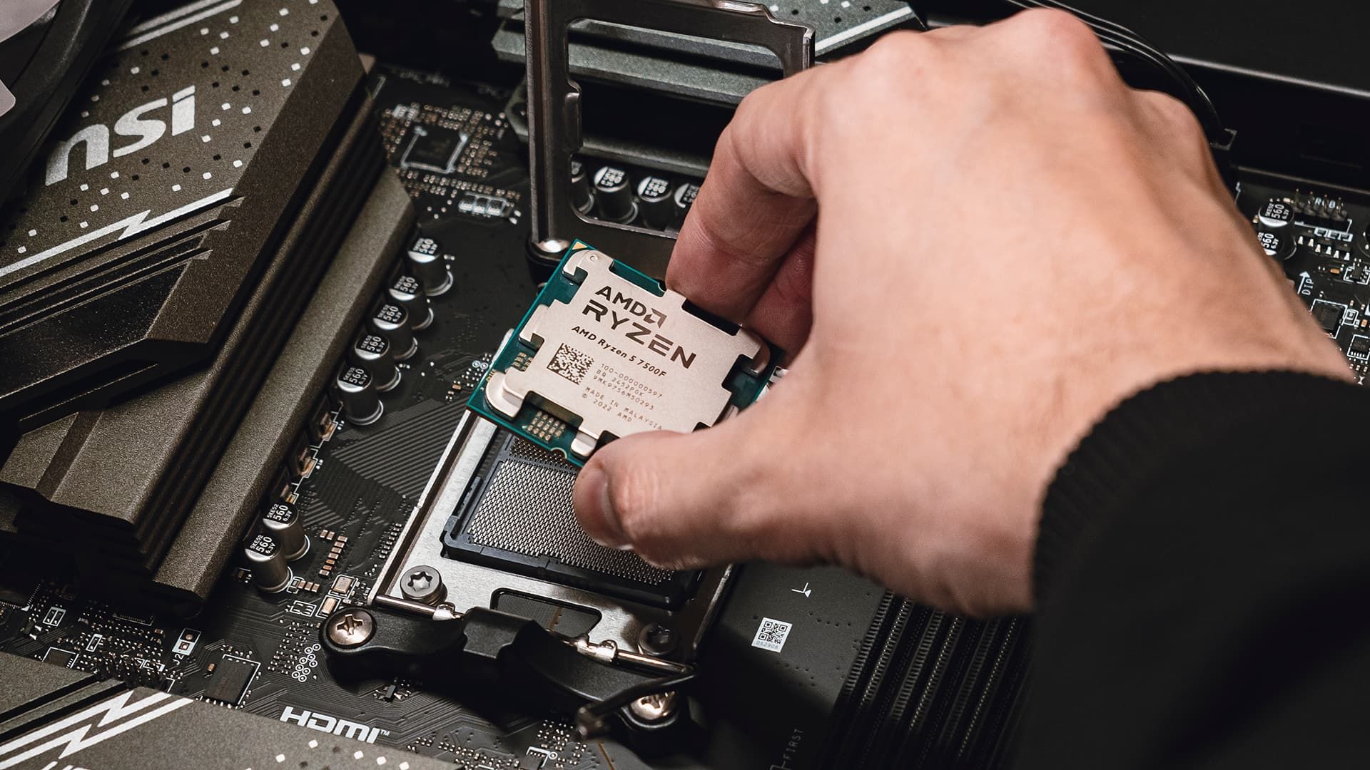 Установка процессора