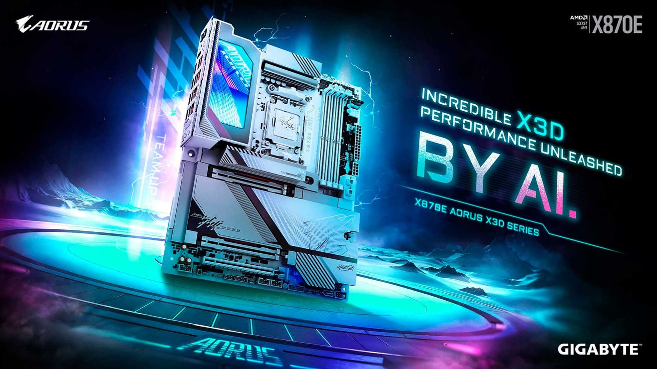 Специально для Ryzen X3D: Gigabyte представила особенные платы X870E Aorus X3D