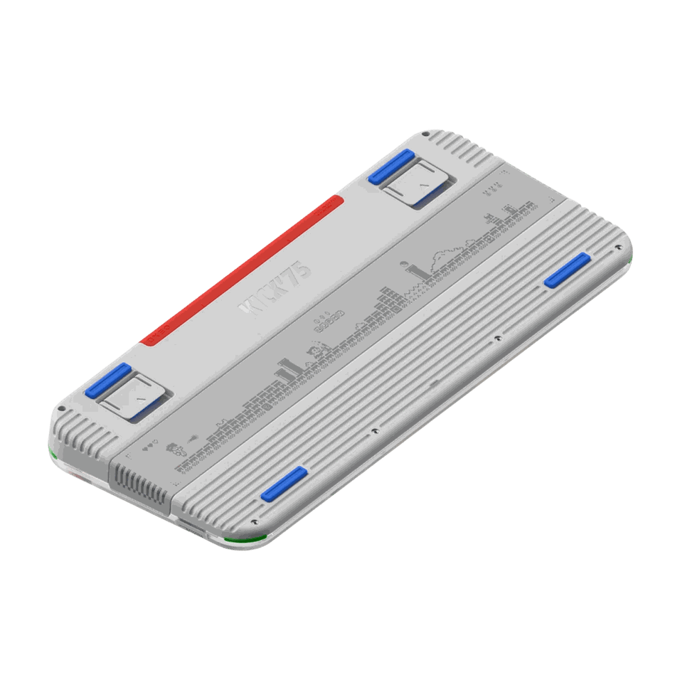 Nuphy Kick75 Low Profile Silver Nano Switch