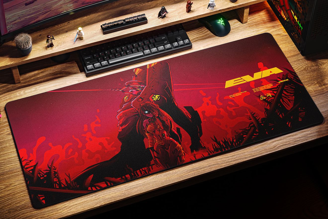 Коврик для мыши DigitalRazor DigitalRazor x NIKIFILINI - EVA02 90x40см, фото №3