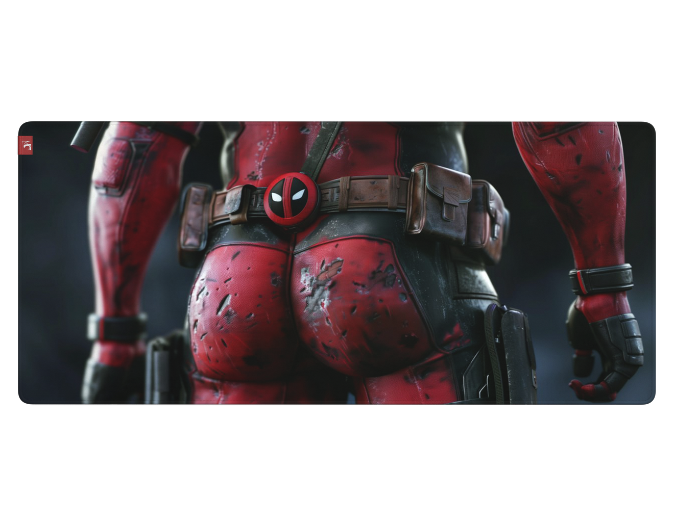 Коврик для мыши DigitalRazor Deadpool back red-black 90x40см, фото №5