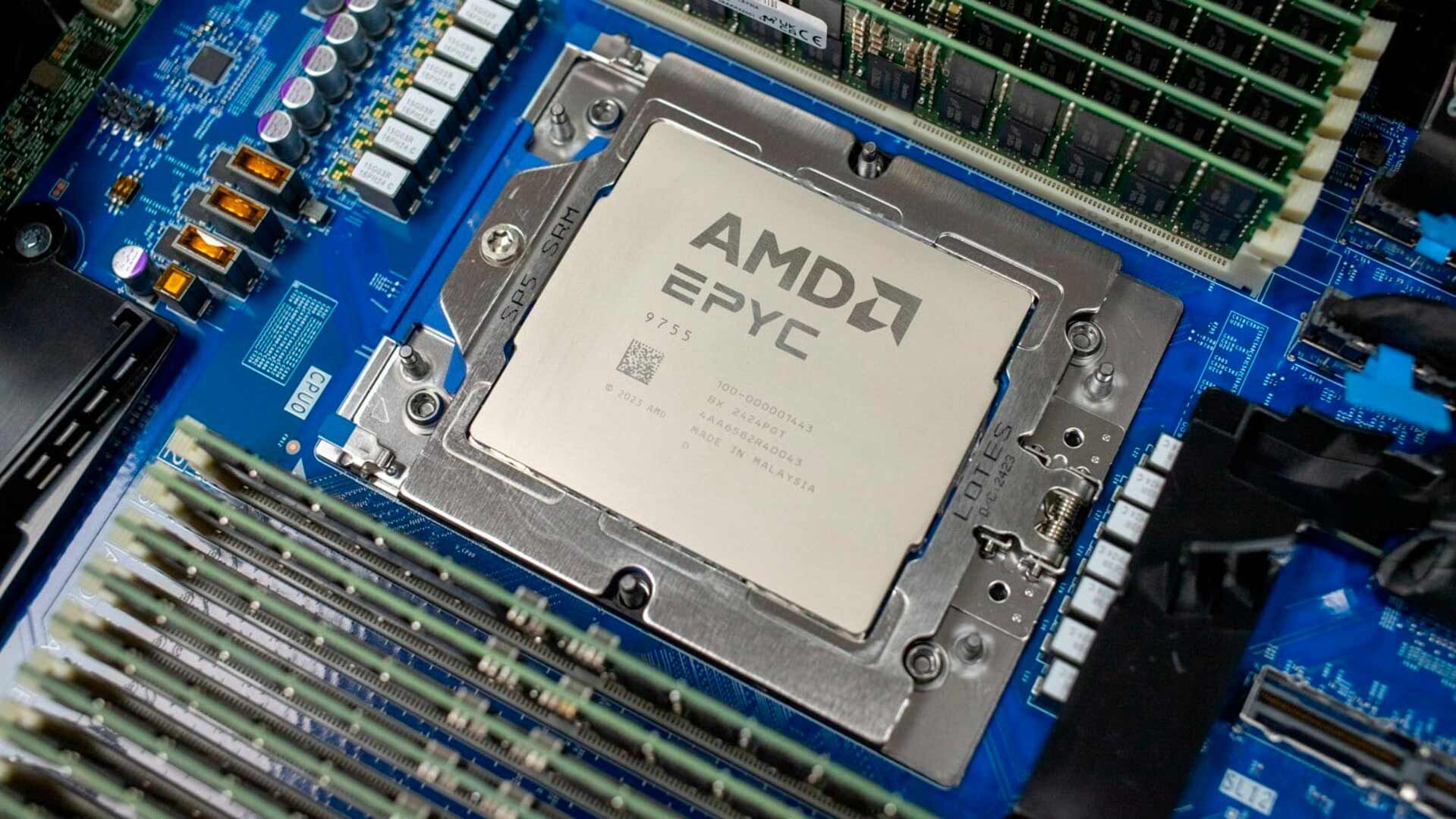 Платформа на базе серверного процессора AMD EPYC 9755 (Turin)