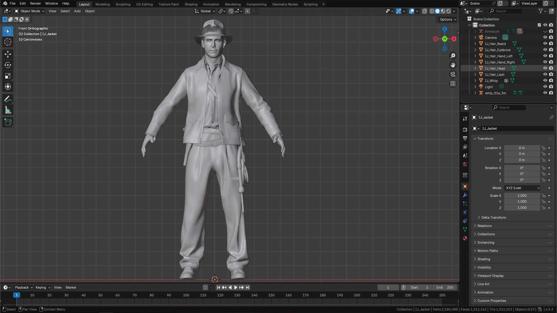 Модель главного героя Indiana Jones and the Great Circle (2024)