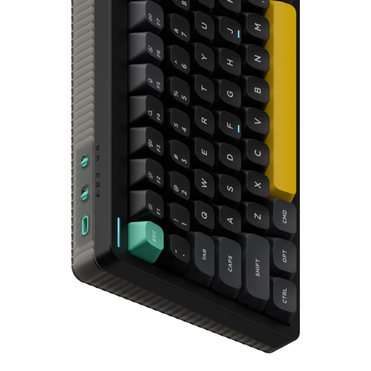 Клавиатура DigitalRazor Nuphy Halo75v2 Obsidian Black Lemon RU, фото №4