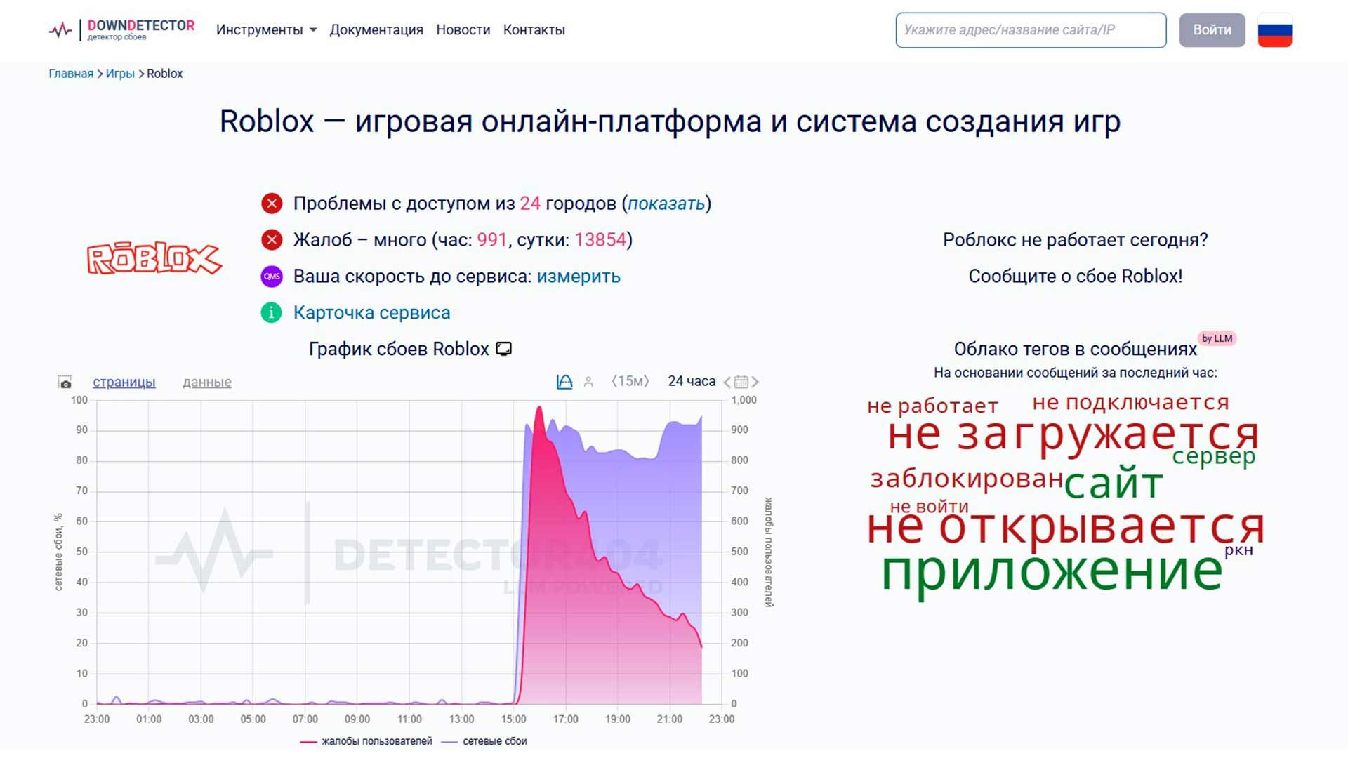 Roblox заблокирован