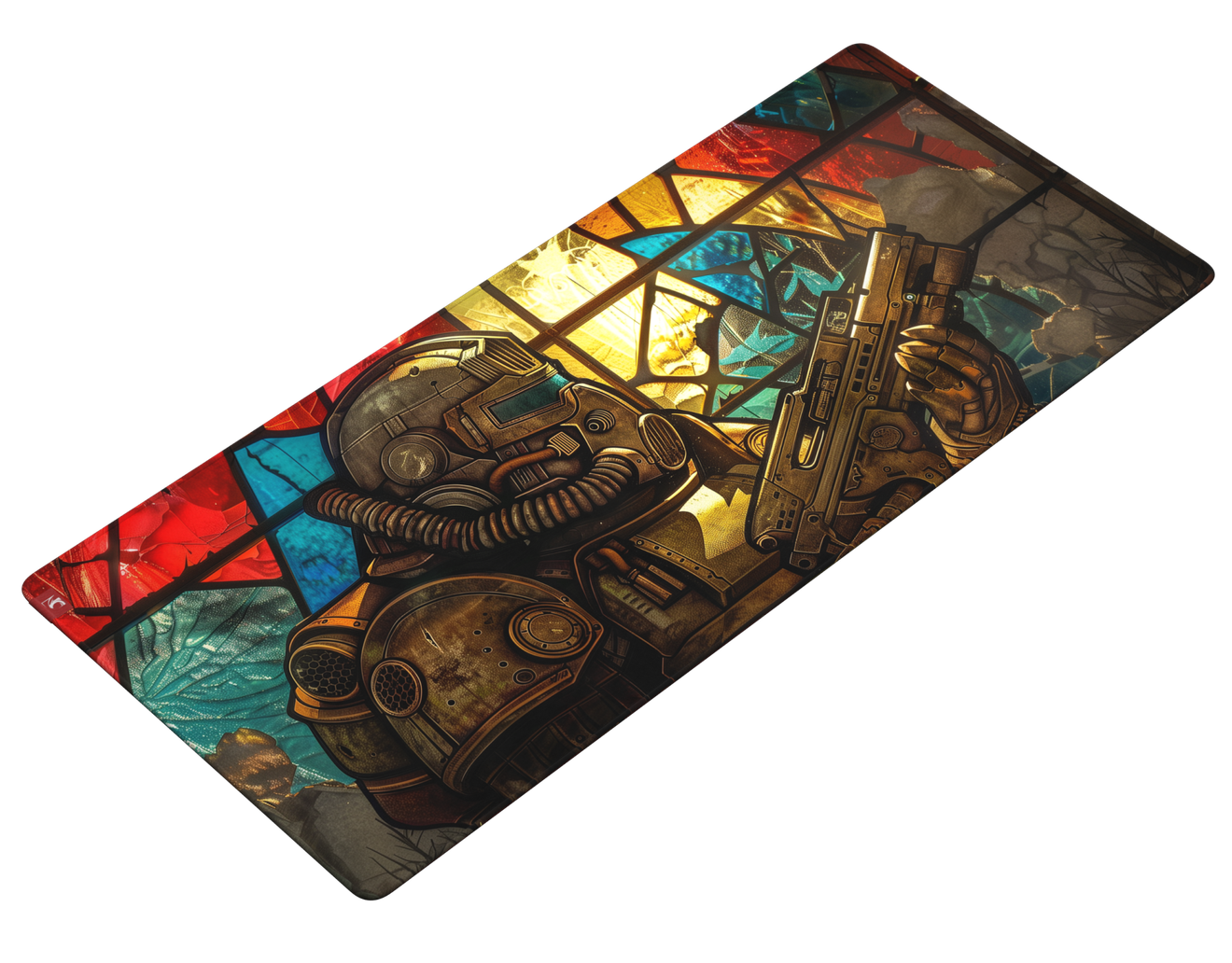 Коврик для мыши DigitalRazor Fallout Stained Glass 90x40см, фото №1