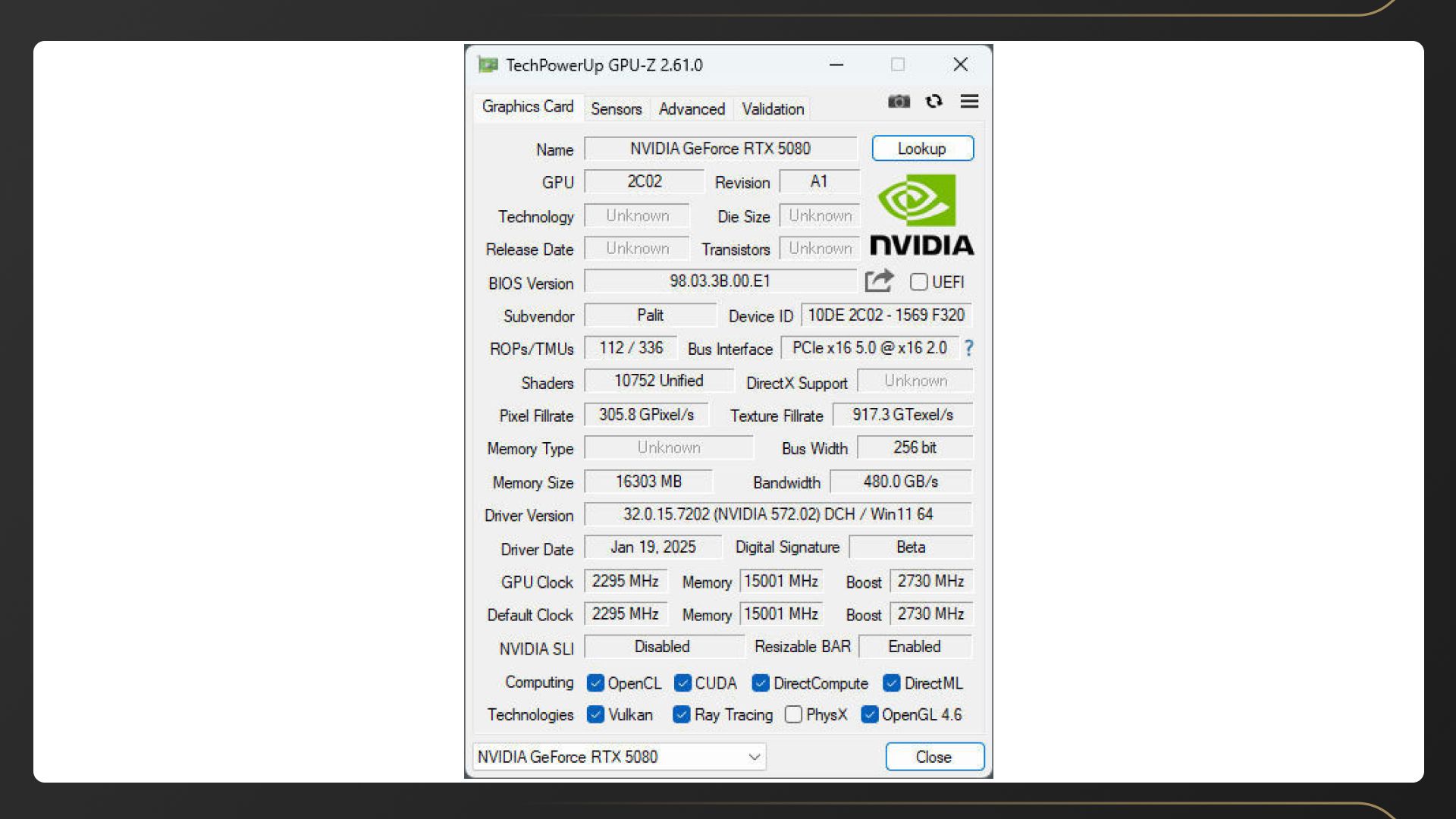Развёрнутый обзор GeForce RTX 5080