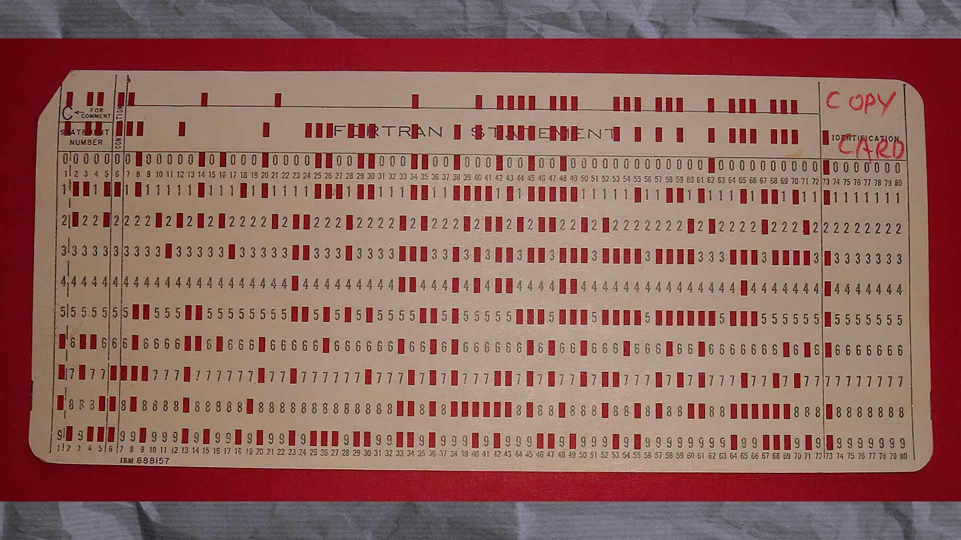 Типовая перфокарта