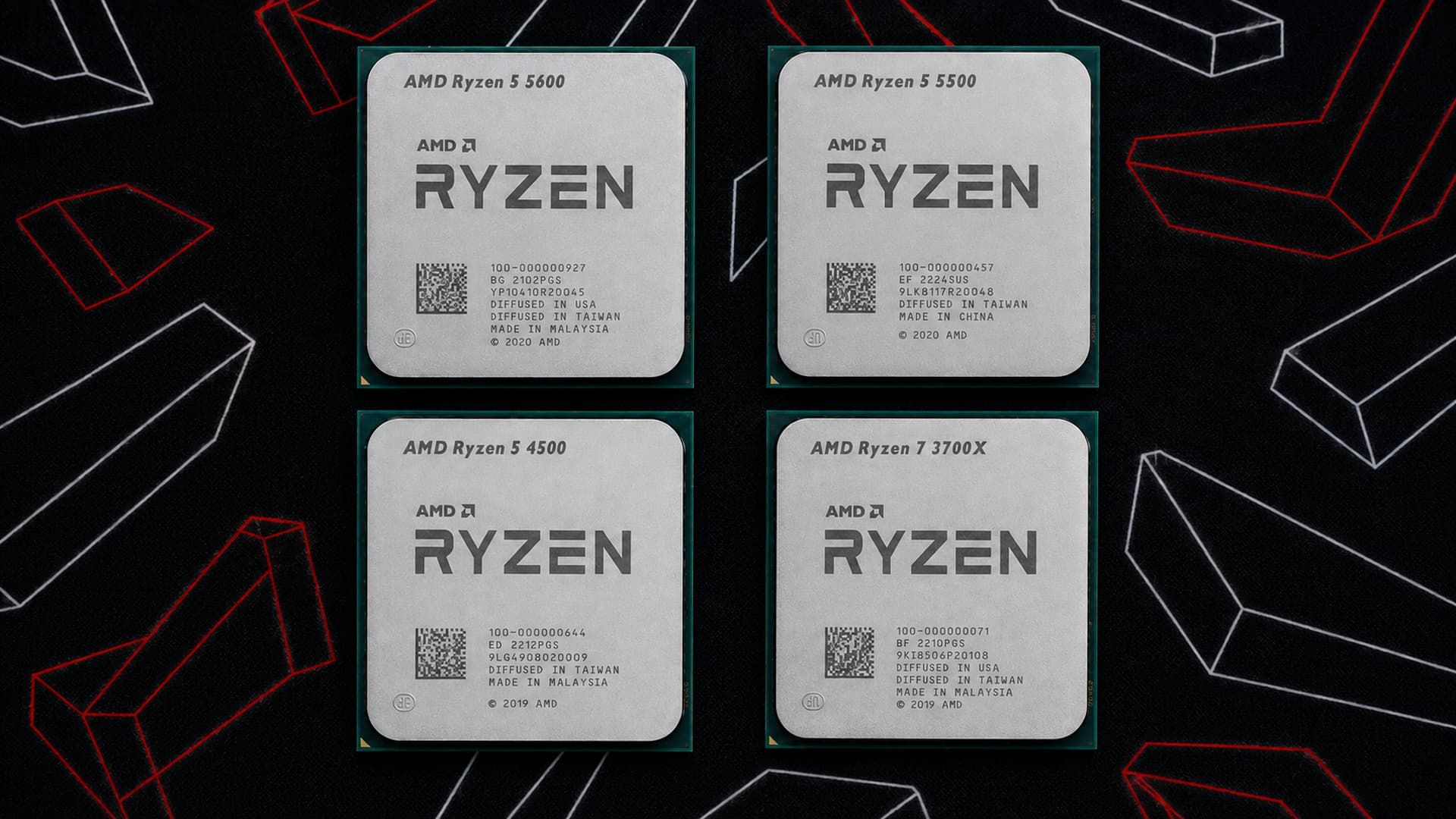 Ryzen 5 5600, 5500, 4500, 3700X