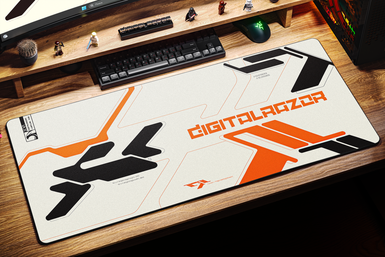 Коврик для мыши DigitalRazor Branded Orange 90x40см, фото №3
